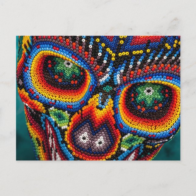 Bead Skull Eyes Postcard (Front)
