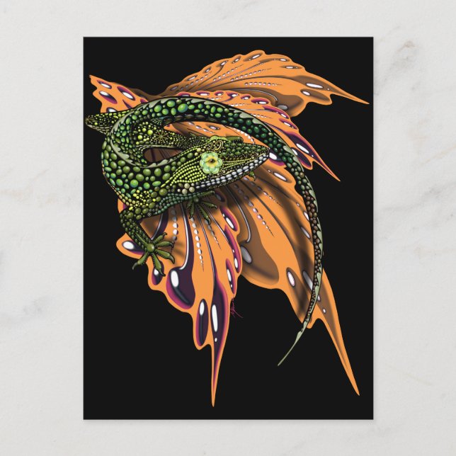 Beaded Anole Lizard  Postcard (Front)