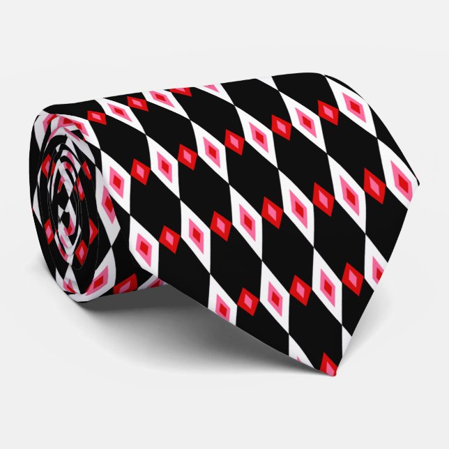 Beaded Diamonds Tie (Rolled)