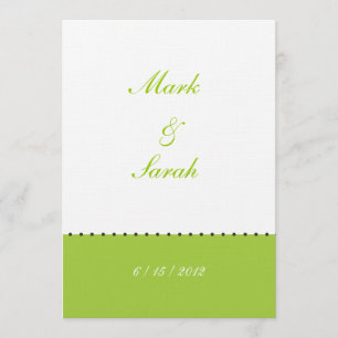 Beaded Green Border Invitation