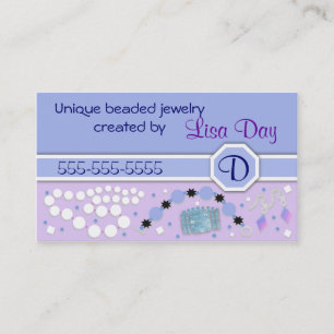 Beaded Jewellery Business Card