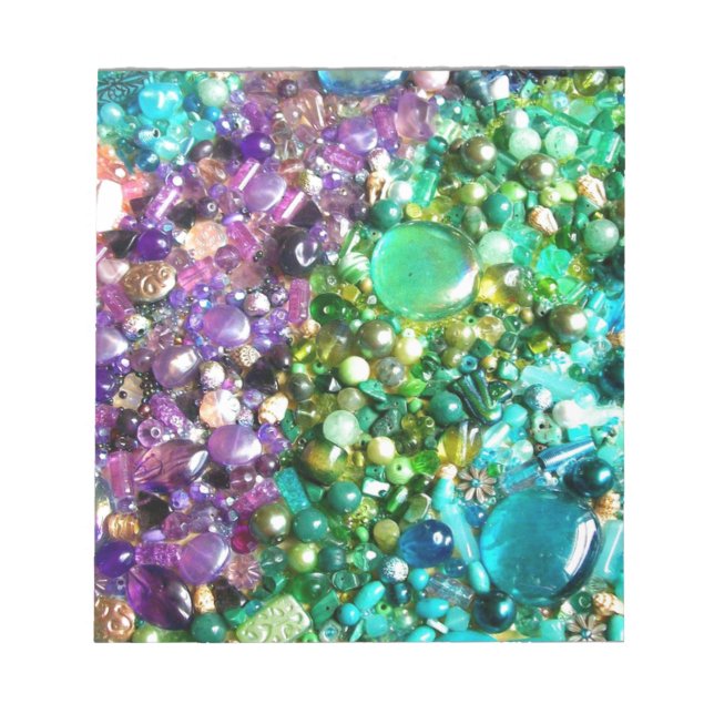 Beaded Rainbow Notepad (Front)
