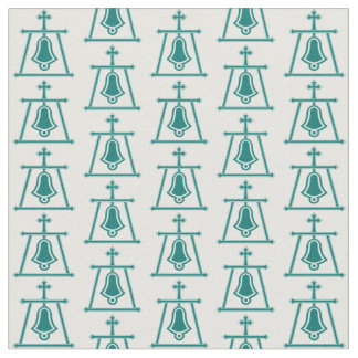 Beaded Raincross Design - Sea Green - Fabric
