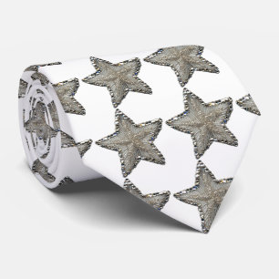 BEADED STAR SEQUENCE NECKTIE