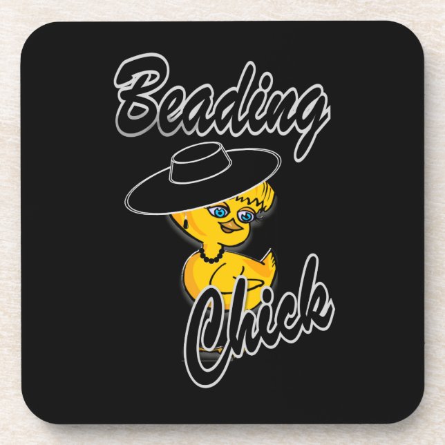 Beading Chick #4 Coaster (Front)