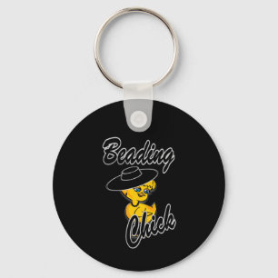 Beading Chick #4 Keychain