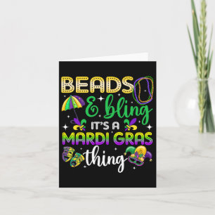 Beads And Bling It's A Mardi Gras Thing Carnival M Card