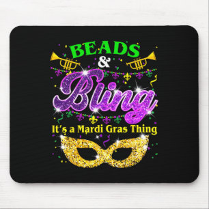 Beads And Bling It's A Mardi Gras Thing Carnival M Mouse Pad