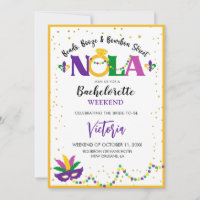 BEADS,BOOZE AND BOURBON STREET NOLA BACHELORETTE