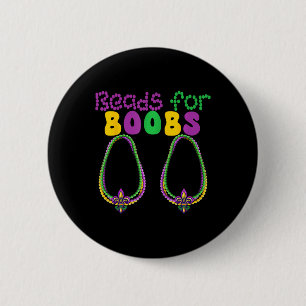 Beads For Breast Colourful Breads Mardi Gras Parad 2 Inch Round Button