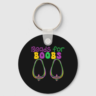 Beads For Breast Colourful Breads Mardi Gras Parad Keychain