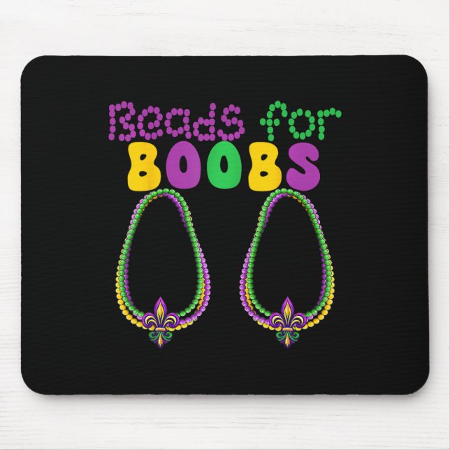 Beads For Breast Colourful Breads Mardi Gras Parad Mouse Pad (Front)