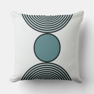 Beads Pattern In Shades Of Grey Throw Pillow