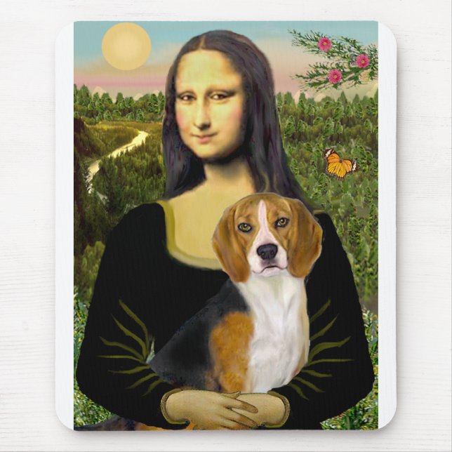 Beagle 7 - Mona Lisa Mouse Pad (Front)