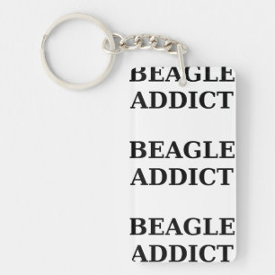 beagle addict keychain
