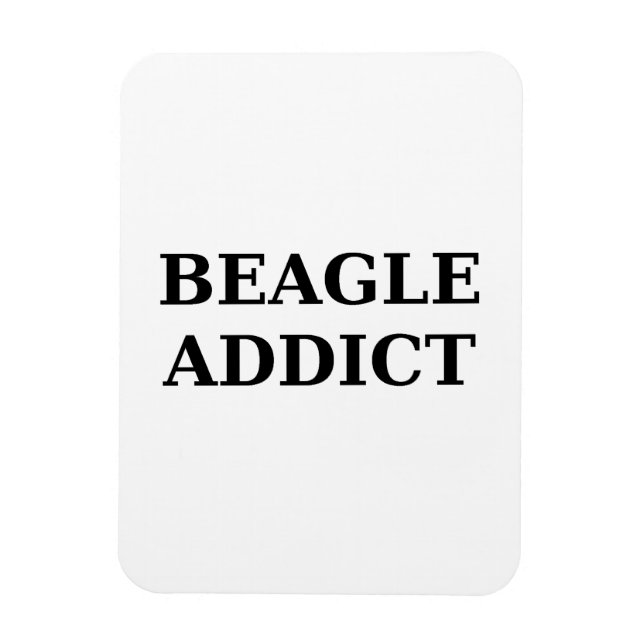 beagle addict magnet (Vertical)