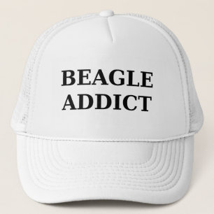 beagle addict trucker hat