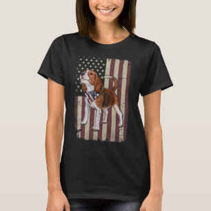 Beagle American Flag Bandana Patriotic 4th Of July T-Shirt