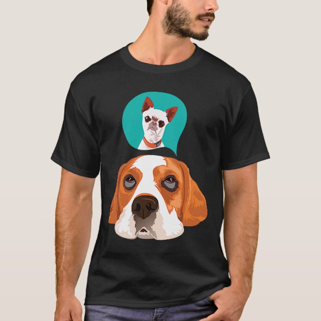 Beagle And Pug T-Shirt (Front)