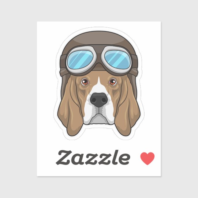 Beagle as Pilot with Pilot hat (Sheet)
