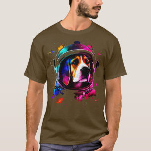 Beagle Astronaut Cosmic Space Dog Funny Puppy T-Shirt