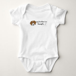 beagle baby bodysuit