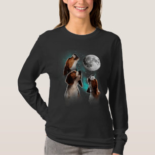 Beagle Beagle Howling At The Moon Beagle Lover T-Shirt