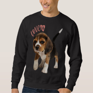 Beagle Beagles Love Is Dog Mom Dad Puppy Pet Cute Sweatshirt