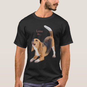 Beagle Beagles Tee Love Is Dog Mom Dad Puppy Pet C