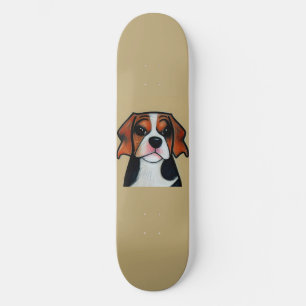 Beagle - Cartoon Skateboard