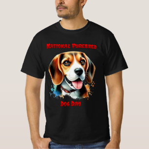 Beagle Celebration: National Purebred Dog Day T-Shirt