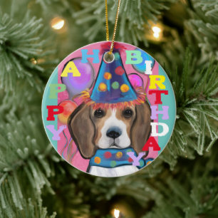 BEAGLE CERAMIC ORNAMENT
