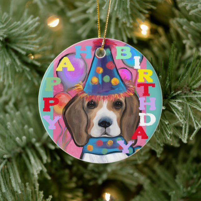 BEAGLE        CERAMIC ORNAMENT (Tree)