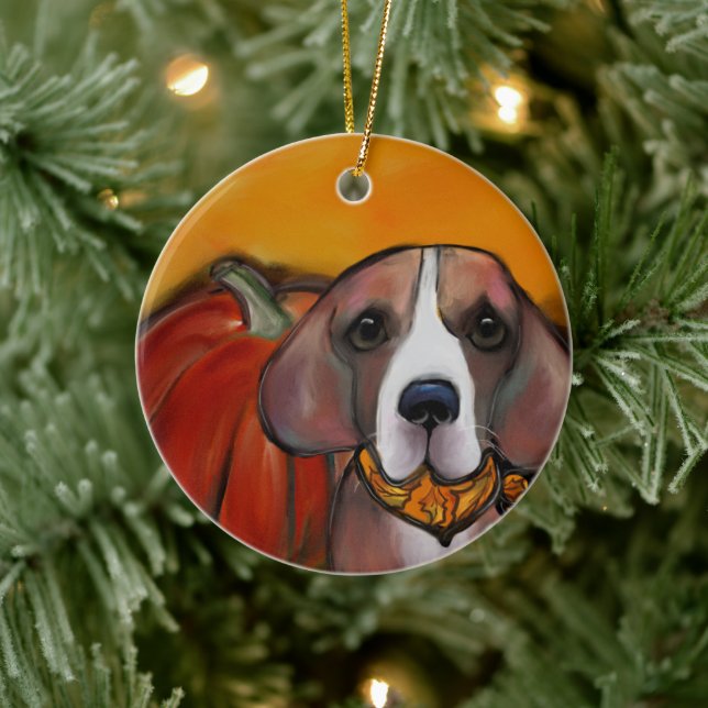 Beagle       ceramic ornament (Tree)
