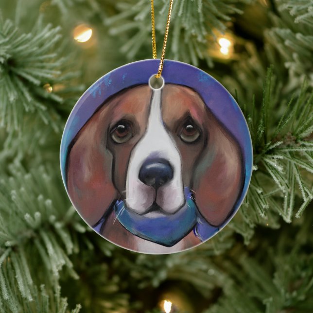 Beagle   ceramic ornament (Tree)