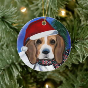 Beagle     ceramic ornament