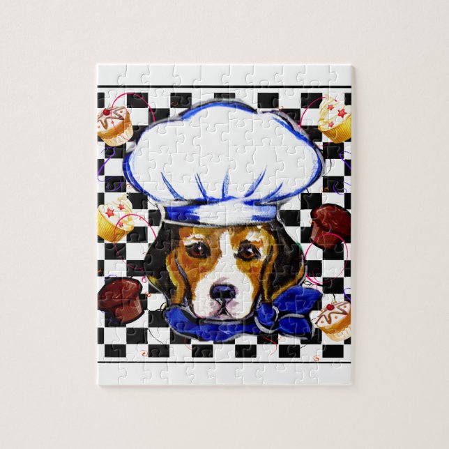 BEAGLE CHEF JIGSAW PUZZLE (Vertical)
