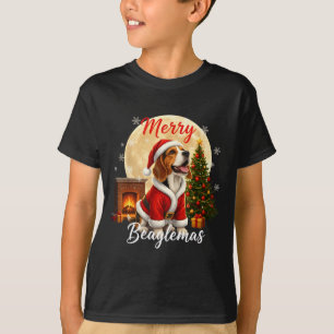 Beagle Christmas Beagle Costume Beagle Xmas Merry  T-Shirt
