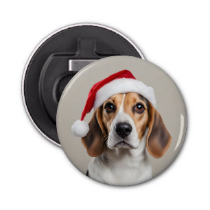 Beagle Christmas Bottle Opener