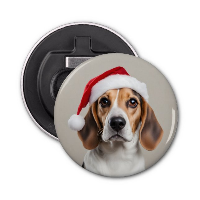 Beagle Christmas Bottle Opener (Front)