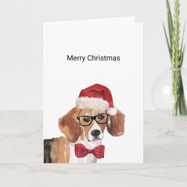 Beagle Christmas Card (Front)