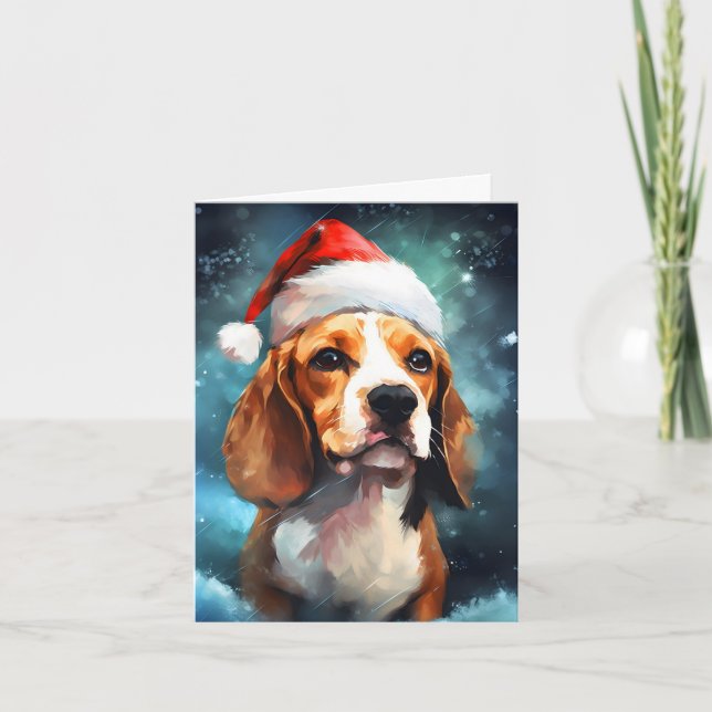 Beagle Christmas Card (Front)