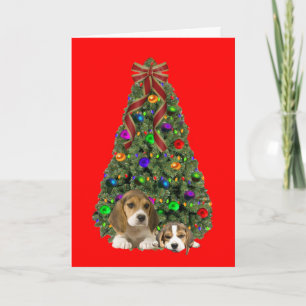 Beagle Christmas Card Tree