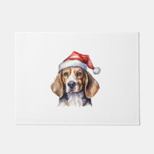 Beagle Christmas Dog Doormat