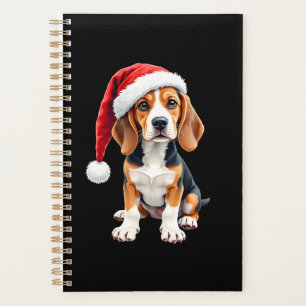 Beagle Christmas Dog Long Sleeve T-Shirt Planner