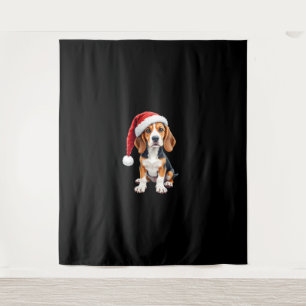 Beagle Christmas Dog Long Sleeve T-Shirt Tapestry