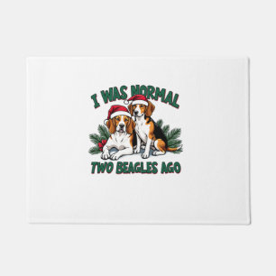 Beagle Christmas Dog Owner Xmas Holiday Pajama  Doormat