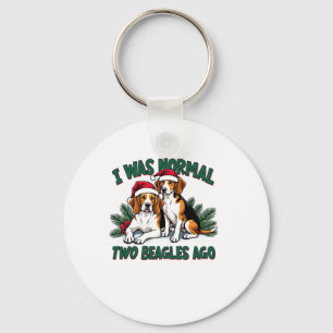 Beagle Christmas Dog Owner Xmas Holiday Pajama  Keychain