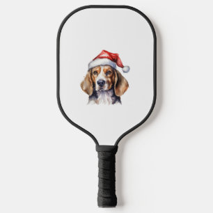 Beagle Christmas Dog  Pickleball Paddle