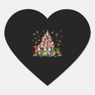 Beagle Christmas Funny Tees Beagle Xmas Tree Dog E Heart Sticker